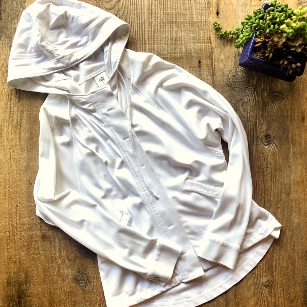 Cabi White SOHO Hoodie Jacket